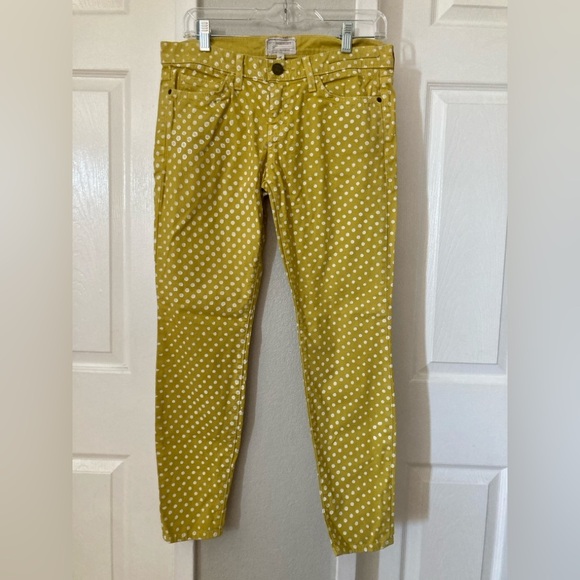 Current/Elliott Stiletto Lemongrass polka dot size 28 - Picture 5 of 9